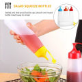 300ML Plastic Squeeze Squirts Reusable Sauce Bottle. 
