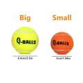 4Pcs/Set Dog Toy Q-MONSTER Thick Walled Natural Rubber Squeak Chew Dogs Tennis Interactive Bouncy Balls for Training. 