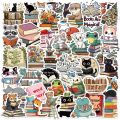 Linman 50pcs Cartoon Cute Animal Reading Stickers Pack Phone SuitcaBargain price se Computer Laptop Journaling Materials DIY Handmade Sticker. 