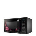 Samsung 28 L Convection  Oven (MC28H5025VP/TL, Black with Magnolia Pattern, Slim). 