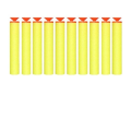 Toys World | Soft Bullet Refill Soft Foam Bullet for Nerf Series Blaster Gun Kid Toy Gun (Yellow 50pcs). 