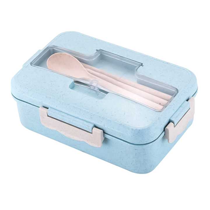 Wheat Straw Lunch Box With Spoon & Chopstick , Tiffin