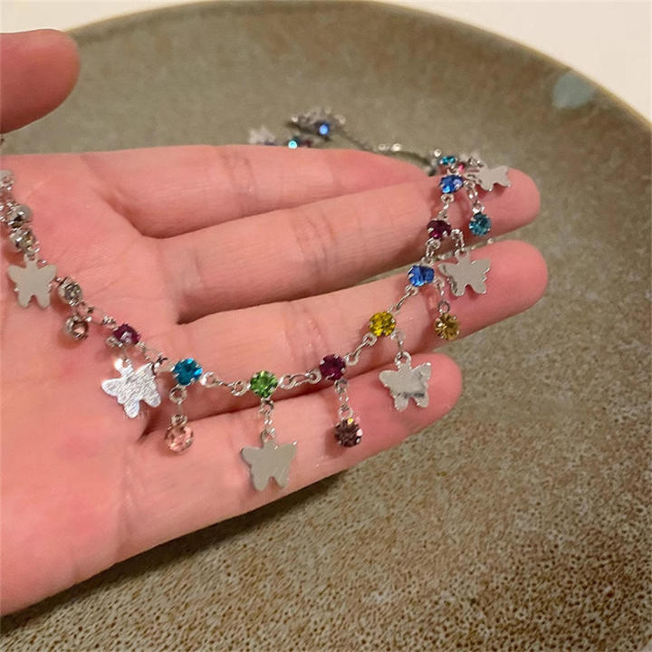 Beaded%20Butterfly%20necklace%20Delicate%20Colorful%20%20necklace%20Y2K%20necklace%20for%20Daily%20wear%20Party%20accessory%20Gift%20for%20girlfriend%20Fashion%20statement%20Jewelry%20collection%20-%20Image%204