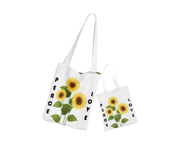 Sunflower%20Peace%20&%20Love%20Printed%20Cotton%20Tote%20Bag%20-%20Image%202