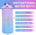 2 Pcs Large Capacity Water Bottles Bpa Free 2L And 700ml Colorful Motivational Water Bottles Sport Water Bottle. 