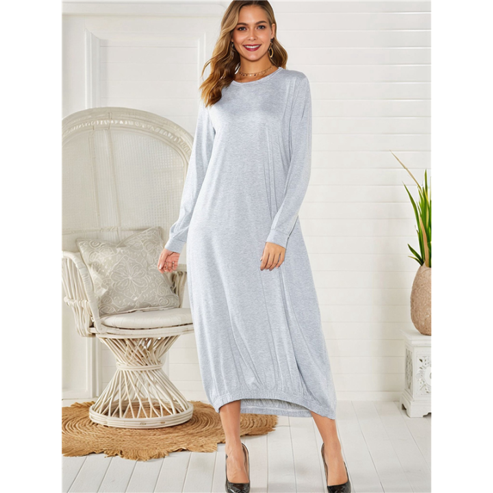 Solid%20Color%20Zipper%20Abaya%20Dresses%20for%20Women%20Girls%20Pockets%20Islamic%20Prayer%20Clothes%20Grey%20XL%20-%20Image%205