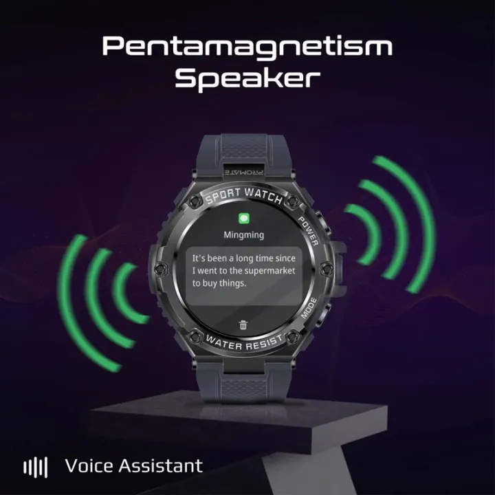 Promate%20XWATCH-R19,%20Fitness%20Tracker,%20Round-Screen%20Bluetooth%205.1%20Smartwatch%20with%201.53%E2%80%9D%20TFT%20Display,%20Speaker,%20E-Card%20Sharing,%2080-Day%20Battery%20and%20IP67%20Sweat%20Resistance%20-%20Image%205
