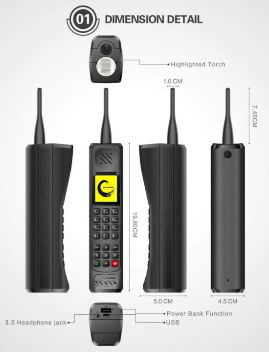 Kechaoda%20Plastic%20Winsome%20888%20Triple%20SIM%20Retro%20Style%20Standby%20Mobile%20Phone%20(Black)%20Now%20%20available%20-%20Image%202