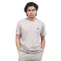 Light Brownish Grey Premium Cotton Solid Round Neck T Shirt For Men. 