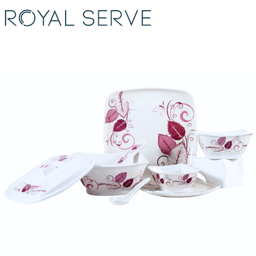 Melamine Dinner Set Olga Elegant, Break Stain Resistant