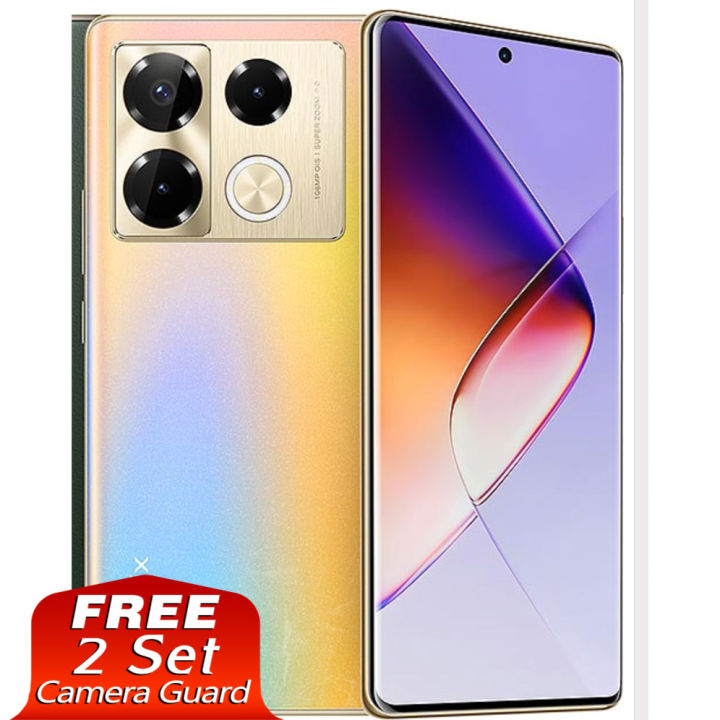 Hydrogel Full Curved Screen Protector For【 Infinix Note 40 Pro 4G 】Matte Self Healing Membrane Guard 2 Pcs Front + Free 2 Camera Protection Glass