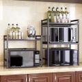 Microwave Oven Adjustable 2 Layers Kitchen Storage Rack. 