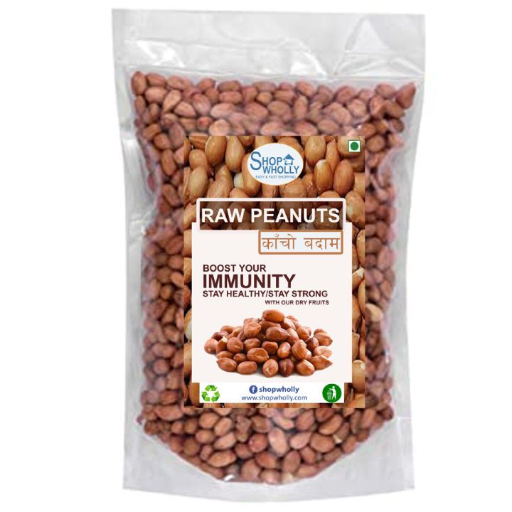 SHOP WHOLLY Raw Peanuts -1kg