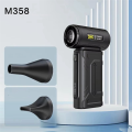 High Speed Brushless Fan 6000 Mah Battery Display Dust Blowing Handheld Air Blower Fan Portable Violent Fan Black. 