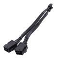 8Pin Male to Dual 6 Pin Female Cable Adapter 20cm CPU 8Pin To Graphics Video Card PCI-Express Power Splitter Cable. 