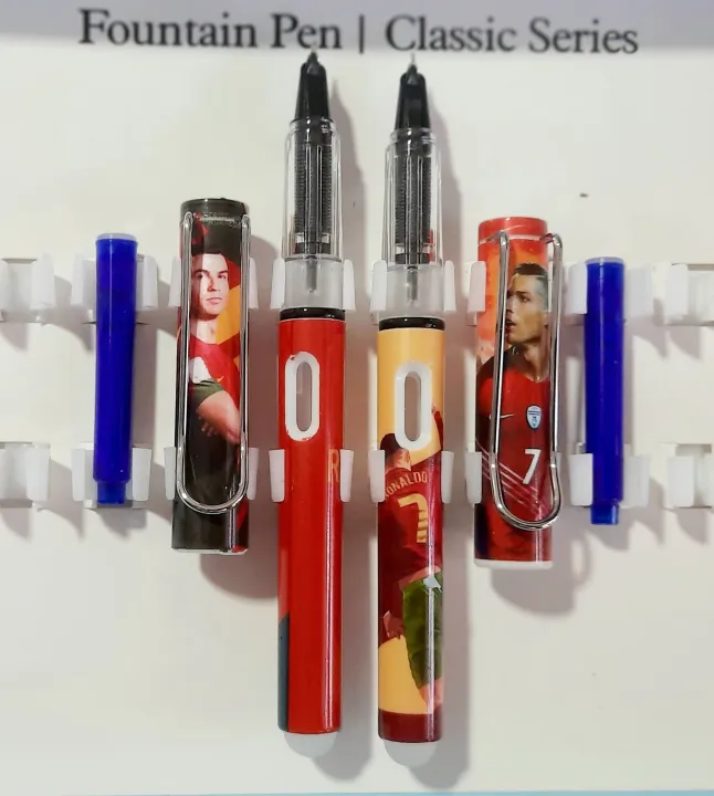 Game Roster Pen Football Player Printed Erasable Bullet Pen For Roalndo (2 PCS) | Daraz ...