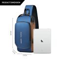 Anti Theft Waterproof Unisex Sling Bag, USB Charging port Shoulder Backpack With Multifunctional Use for Travel, Hiking, Camping, Daily Out, Crossbody Chest Bags. 