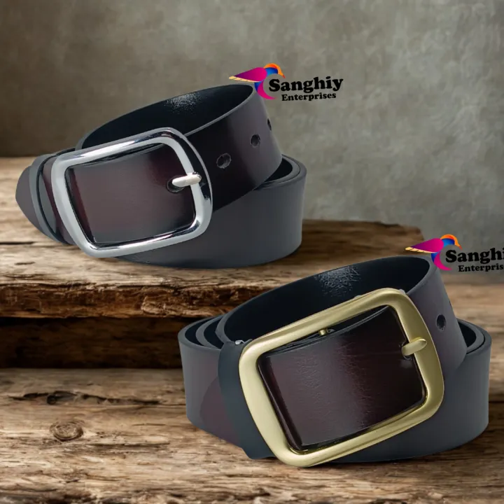 Two Side Reversible Colour Buckle Belt For Men | Daraz.com.np