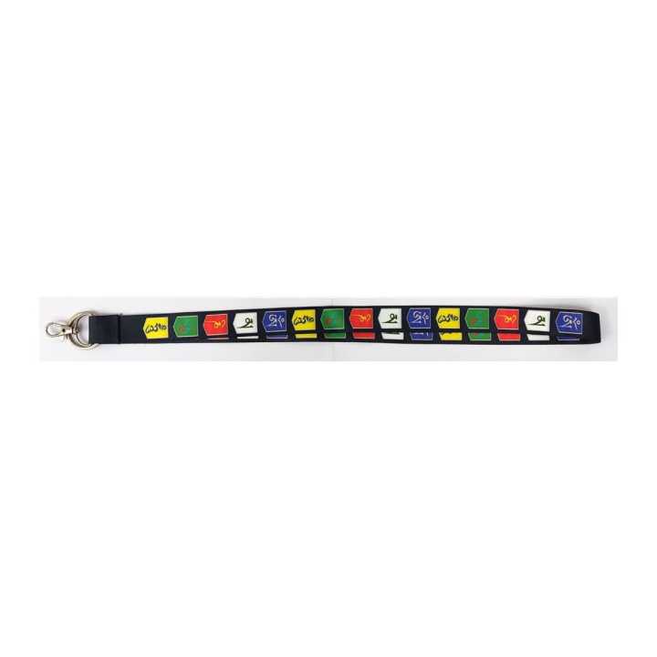 Fashionable Fabric Print Lanyard Hook & Ring Keychain / Keyring (18 x 1 Inch): Perfect For Both Boys And Girls!