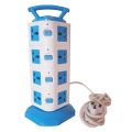 4 Layers Multi Plug With USB Port - Universal Vertical Multi Socket Tower. 