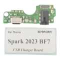 Novaphopat For Tecno Spark 2023 BF7 USB Dock Charger Port Plug Headphone Audio Jack Microphone MIC Charging Board. 