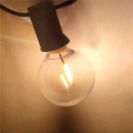 OUMERY 80 Pcs G40 LED Replacement Light Bulbs E12 Screw Base Shatterproof LED Globe Bulbs for Solar String Lights Warm. 