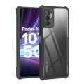 Poco M3 Pro 5G /Redmi Note 10 5G /Note 10T 5G Cover (Same Size-Lcd Display Model) Clear Transparent Bumper Black Cover Case -Non Yellowing. 
