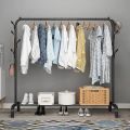 Double Big Stand Hanger Clothes Hanger, Double Rod Drying Rack | Portable Full Iron Body Easy To Install Dual Rod Clothes Rack. 