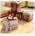 Ottoman Storage Stool Chair Box with full Body Print perfect as Storage Organizers and Stool Chair- Capacity 31ltr. 