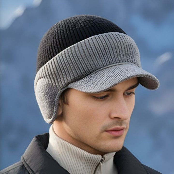 Fashion%20Ear%20Protection%20Men%20Knitted%20Cap%20Knit%20Wool%20Casual%20Beanies%20Hat%20Short%20Brim%20Keep%20Warm%20Ski%20Earflap%20Hat%20Cycling%20-%20Image%206