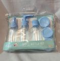 (6pcs) Travel Bottles for Toiletries - Refillable Empty Mini Small Container Travelling Kit Set for Shampoo, Cosmetics & Other. 