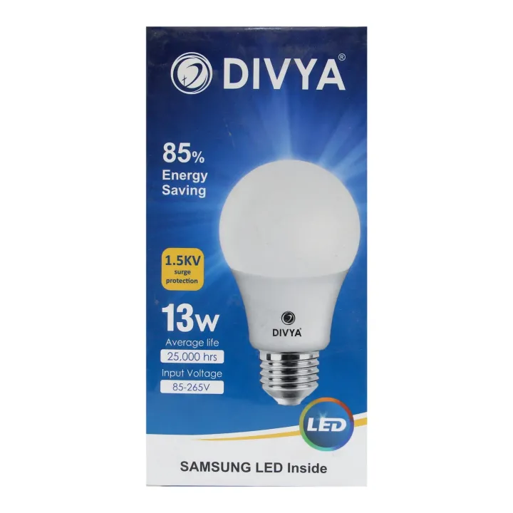 Divya LED Bulb 13 Watt E27 White Light | Daraz.com.np