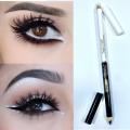 1 Piece 2 in 1 Professional Black & White Eyeliner Pencil Makeup Eye Liner Waterproof Long Lasting Kajal. 