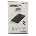 Carbon CR-805 Type C 2.5" SATA HDD and SSD Enclosure Case USB 3.2 Gen 2x2 with Type C to Type C Cable. 