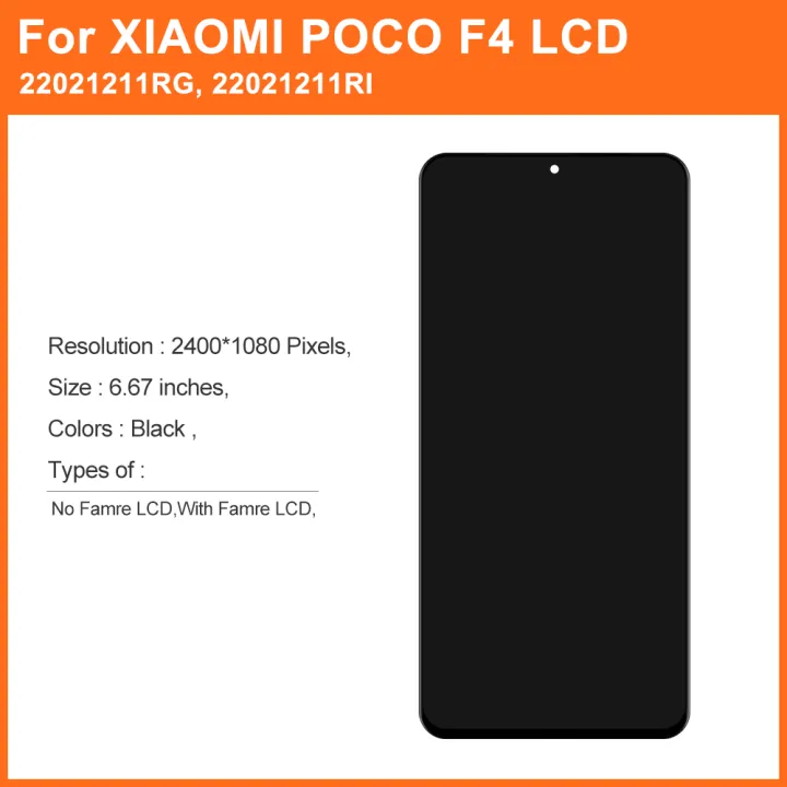 HOT%20For%20Xiaomi%20POCO%20F4%20LCD%20Display%20+Touch%20Screen%20Digitizer%20Replacement%20with%20Frame%20For%20POCO%20F4%20lcd%2022021211RG,%2022021211Rl%20-%20Image%202