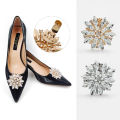 1Pcs Detachable Shiny High Heels Clips Bride Shoes Decoration For Women Girls Fashion Rhinestones Shoes Buckle Accessories Gifts. 