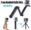 3 Way Grip Waterproof Selfie Stick Tripod Go Pro Hero 8 7 6 5 4 Session and Action camera. 