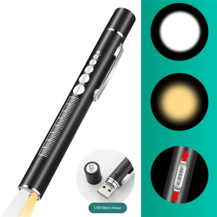 1%20PCS%20USB%20Rechargeable%20Medical-Handy%20Pen%20Light%20Stainless%20Steel%20Mini%20Nursing%20Flashlight%20Torch%20Lamp%20Pocket%20Led%20Flashlight%20-%20Image%202
