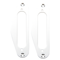 FORIDE 4X Guitar Pickup Frame Mounting Ring Single Coil Metal Flat Humbucker Pickup Ring for TL Style Electric Guitars(Silver). 