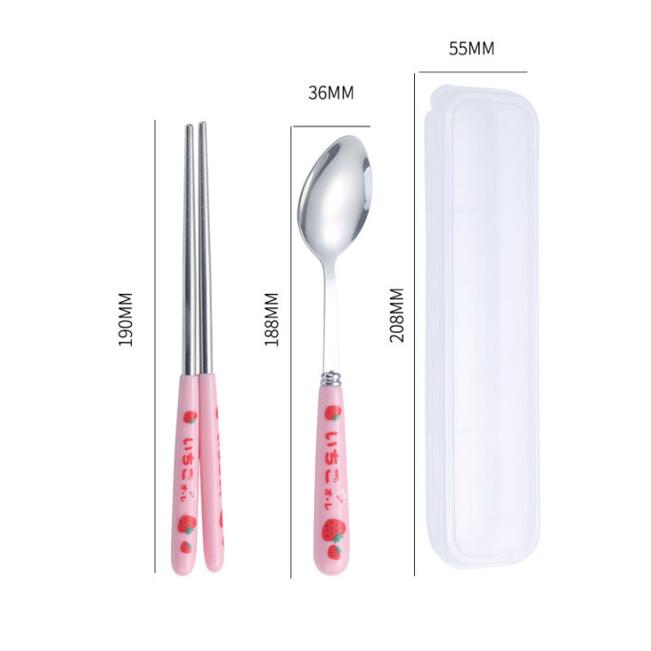 Tableware%20Ceramic%20Cute%20Set%20Stainless%20Steel%20Cutlery%20Portable%20Tableware%20Cartoon%20Chopsticks%20Spoon%20Fork%20Handle%20Students%20-%20Image%207