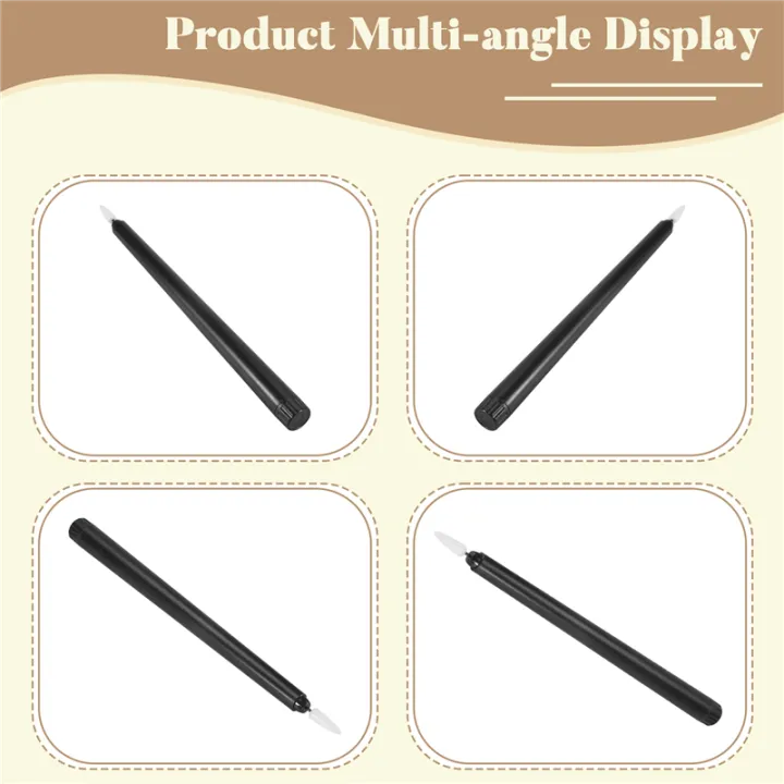 NAMUNY%206Pcs%20Flameless%20Black%20Taper%20Candles%20Flickering%20with%2010-Key%20Remote%20Timer,%20Battery%20Operated%20LED%20Candlesticks%20Window%20Candles%20-%20Image%206
