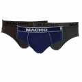 Amul Macho Men's Cotton High-cut Brief Pack of 3 (Multi Color). 