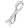 Telephone Wire 1.5 Meter Extension Line Cord Cable Wire, Land Phone line, White. 