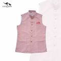 Hathighoda Men’s Pink Waist Coat with Machine Net Work| Wedding Attire. 