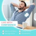 Disposable Underarm Sweat Pads for Men & Women | Anti-Sweat Cotton Pads | Odor-Control, Anti-Bacterial, Hypoallergenic, Highly Absorbent Pack of 10 pcs. 