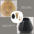 NAMUNY Matcha Green Tea Whisk Set - Whisk+Scoop+Tea Spoon+Black Whisk Holder. 