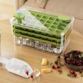 New 2 in 1 Ice Cube Molds 28/56/84 Slots with Lid Ice Cube Bucket Remove Ice with One Click Stackable Ice Cube Storage Box for Kitchen. 