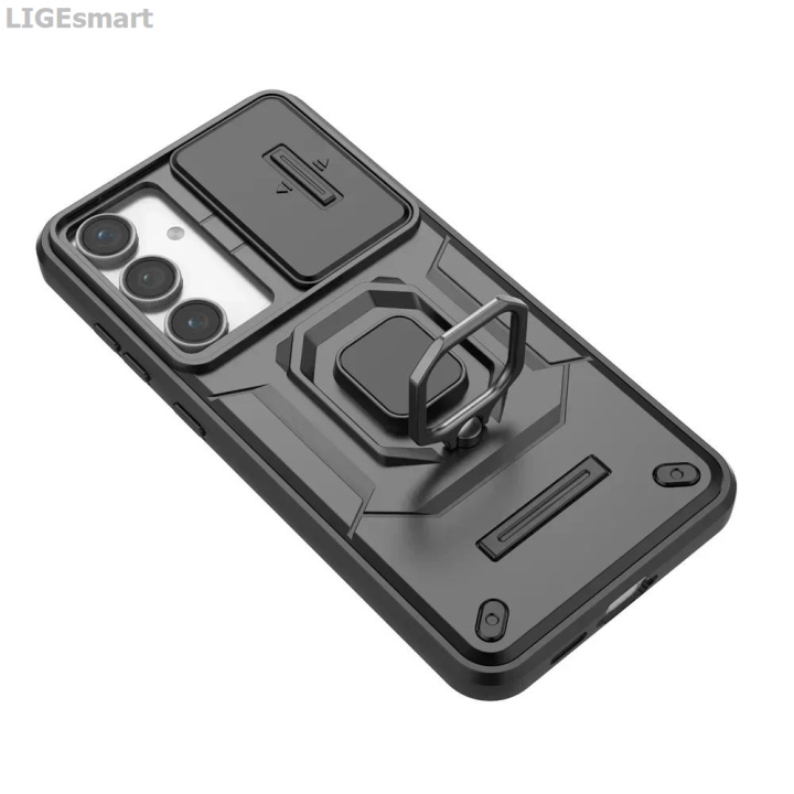 LIGEsmart 34 A24FE A5524 Ult Hybrid Heavy Duty Armor Bracket Protective Case for Luxury Samsung Sra S23 Plus A35 A25 A15 A54 A A14 Shock Protective Case