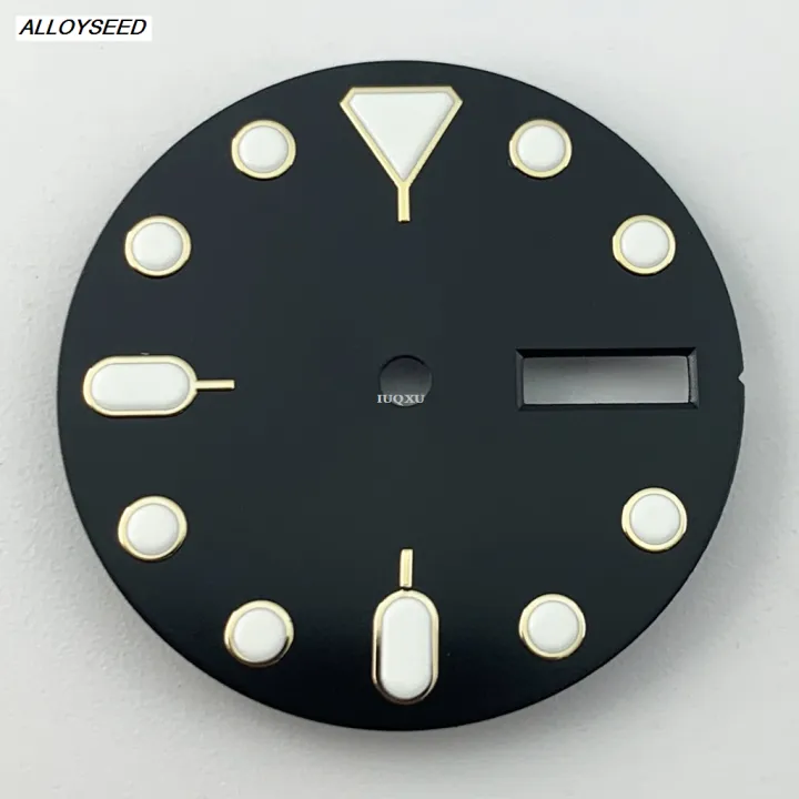 ALLOYSEED%20IUQXU%20Goutent%2028.5mm%20Black%20Blue%20Green%20Sterile%20Watch%20Dial%20Green%20LuminoLuxuryus%20%E3%80%902025%20Version%E3%80%91%20Fit%20NH36%20NH36A%20Movement%20For%203%20o'clock%203.8%20o'clock%20Crown%20Case%20-%20Image%205
