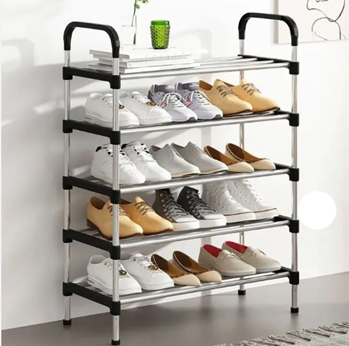 Stainless%20Steel%20Foldable%20Shoe%20Rack%205/6/7%20Layer%20Size%20Premium%20Shoe%20Rack%20-%20Image%204